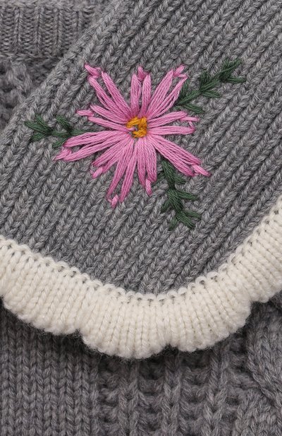 Шерстяной свитер FENDI серого цвета по цене 74000 руб., арт. JFG078/AG3S/8A-12+, фото 3 Шерстяной свитер FENDI, арт. JFG078/AG3S/8A-12+, фото 3