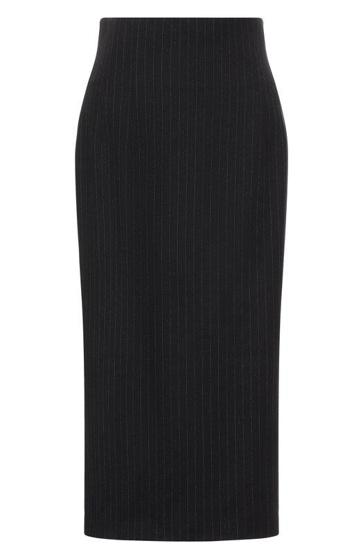 Шерстяная юбка Kiton D58213K0564G01 Чёрный D58213K0564G01