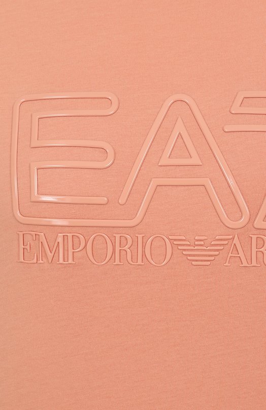 Хлопковая футболка EA7 7W000098/AF12503 Розовый  7W000098/AF12503 Фото 6