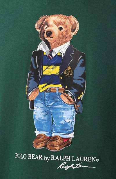 Хлопковая футболка  POLO RALPH LAUREN, арт. 710740346, фото 5