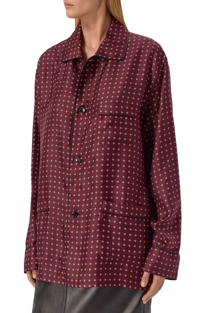 Шелковая рубашка SAINT LAURENT, арт. 870143/Y6K08, фото 3