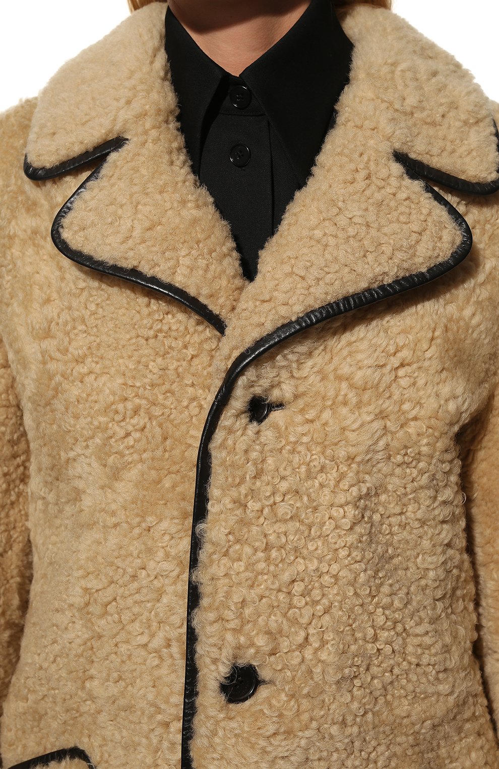 Шуба из овчины SAINT LAURENT, арт. 664277/Y7YE2, фото 5
