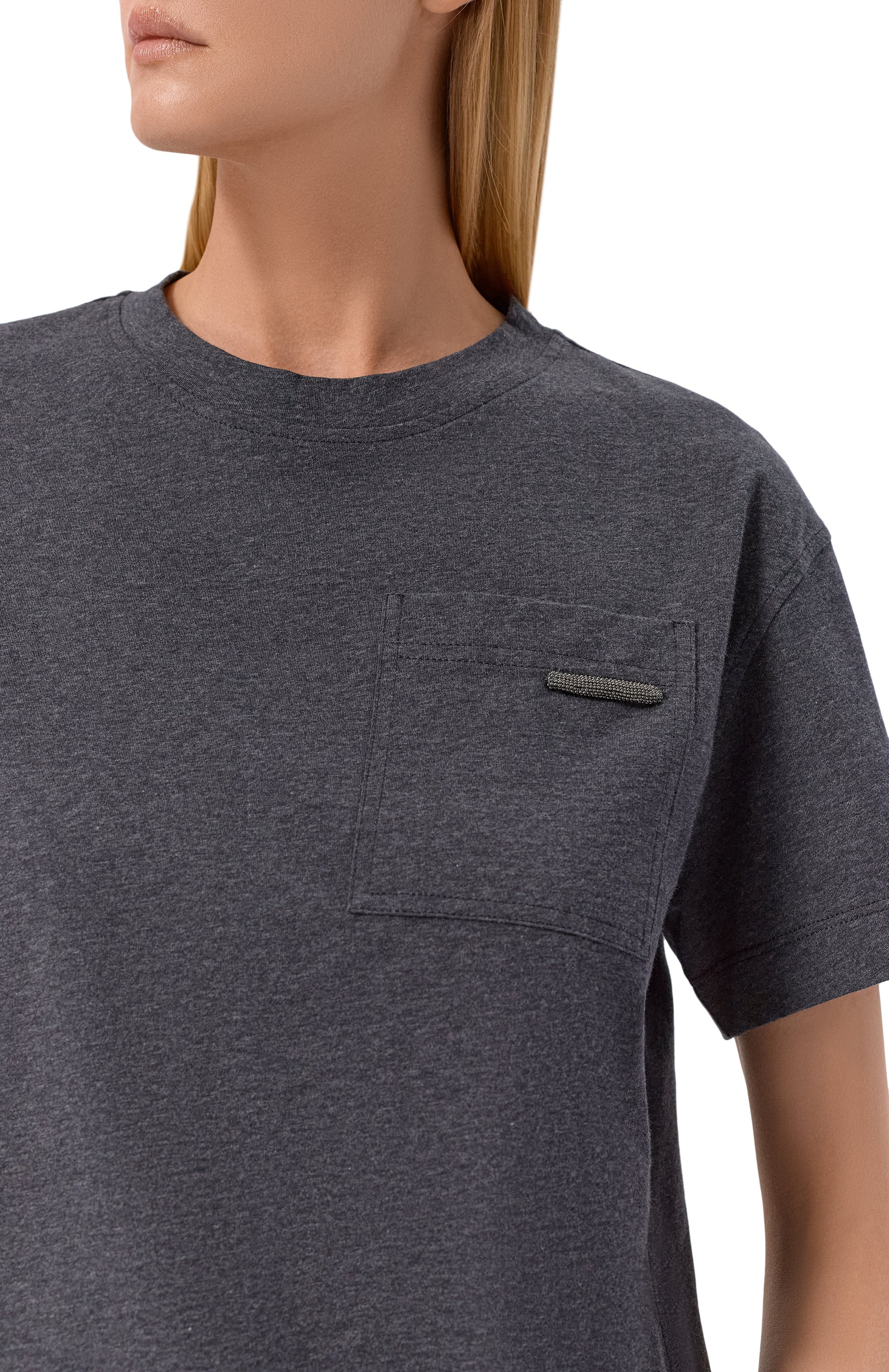 Хлопковая футболка BRUNELLO CUCINELLI, арт. MPT81EC710, фото 5