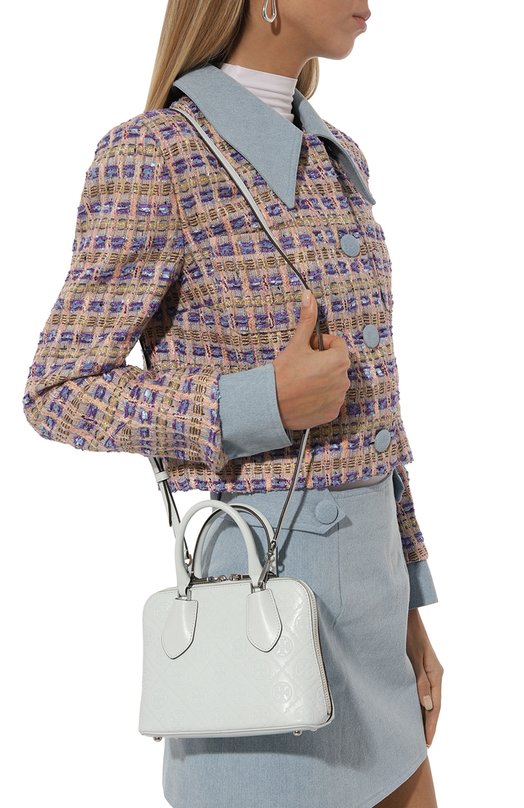 Сумка T Monogram mini Tory Burch Голубой, фото 2