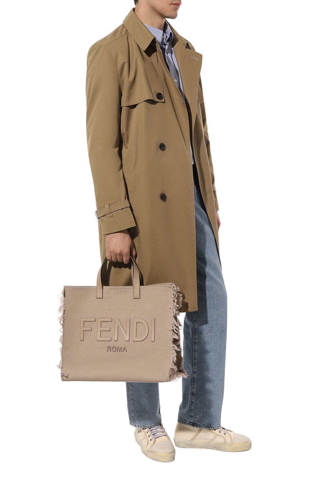 Текстильная сумка-тоут FENDI, арт. 7VA591 AP1N, фото 7