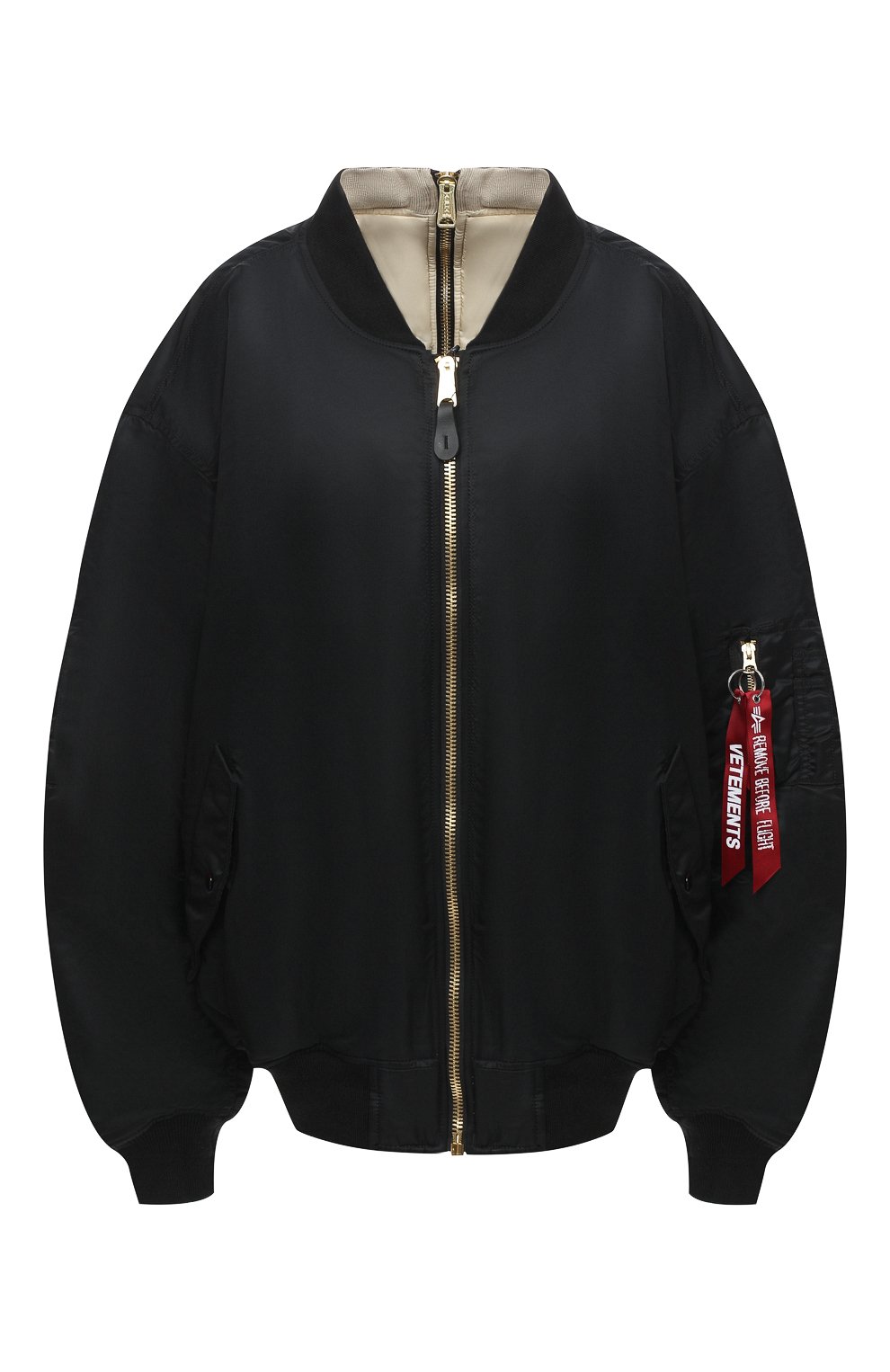 Двусторонний бомбер VETEMENTS, арт. WAH21JA001 1307/BLACK/WHITE, фото 1