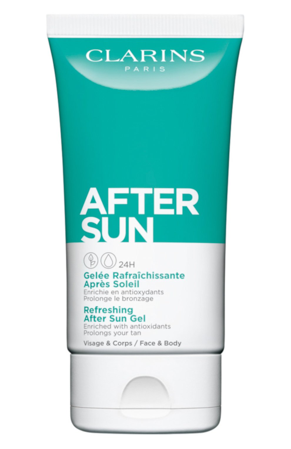 Освежающий гель после загара для лица и тела (150ml) CLARINS бесцветного цвета по цене 3600 руб., арт. 80050679, фото 1 Освежающий гель после загара для лица и тела (150ml) CLARINS, арт. 80050679, фото 1