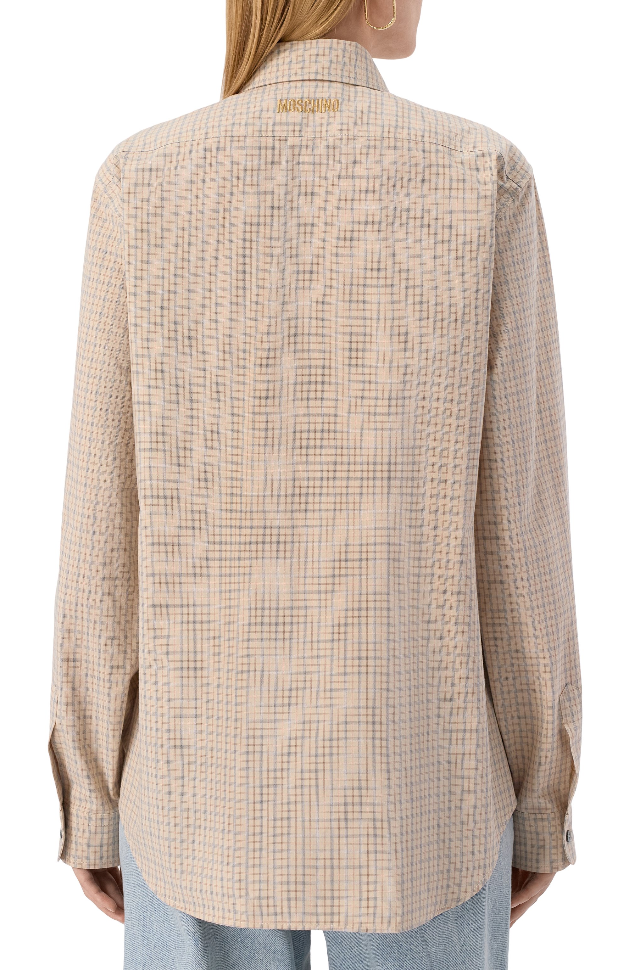 Хлопковая рубашка MOSCHINO, арт. A0227/5548, фото 4