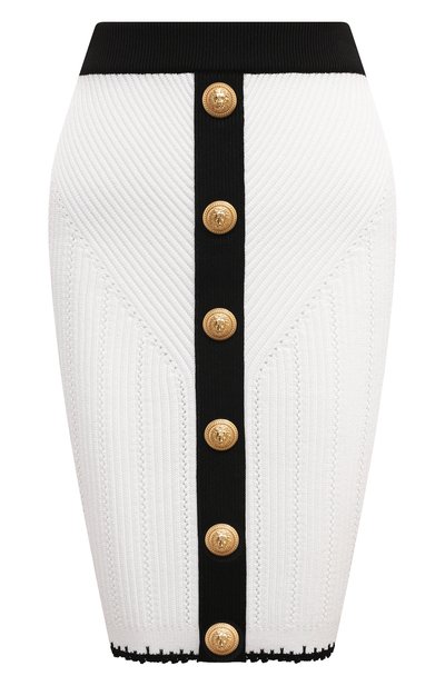 Женская юбка из вискозы BALMAIN, арт. CF0LC009/KG41