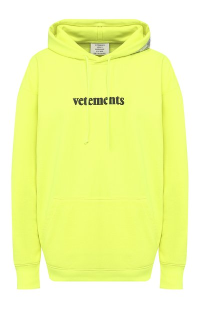 Женский худи VETEMENTS, арт. SS20TR311 1620/W/FLU0 YELL0W
