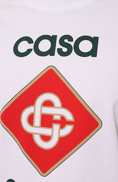 Хлопковая футболка CASABLANCA, арт. MS23-JTS-016-01, фото 5