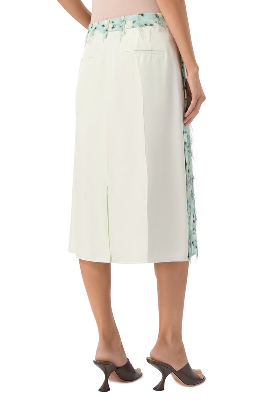 Юбка из вискозы Jil Sander J01MA0167/J65335 Голубой  J01MA0167/J65335 Фото 4