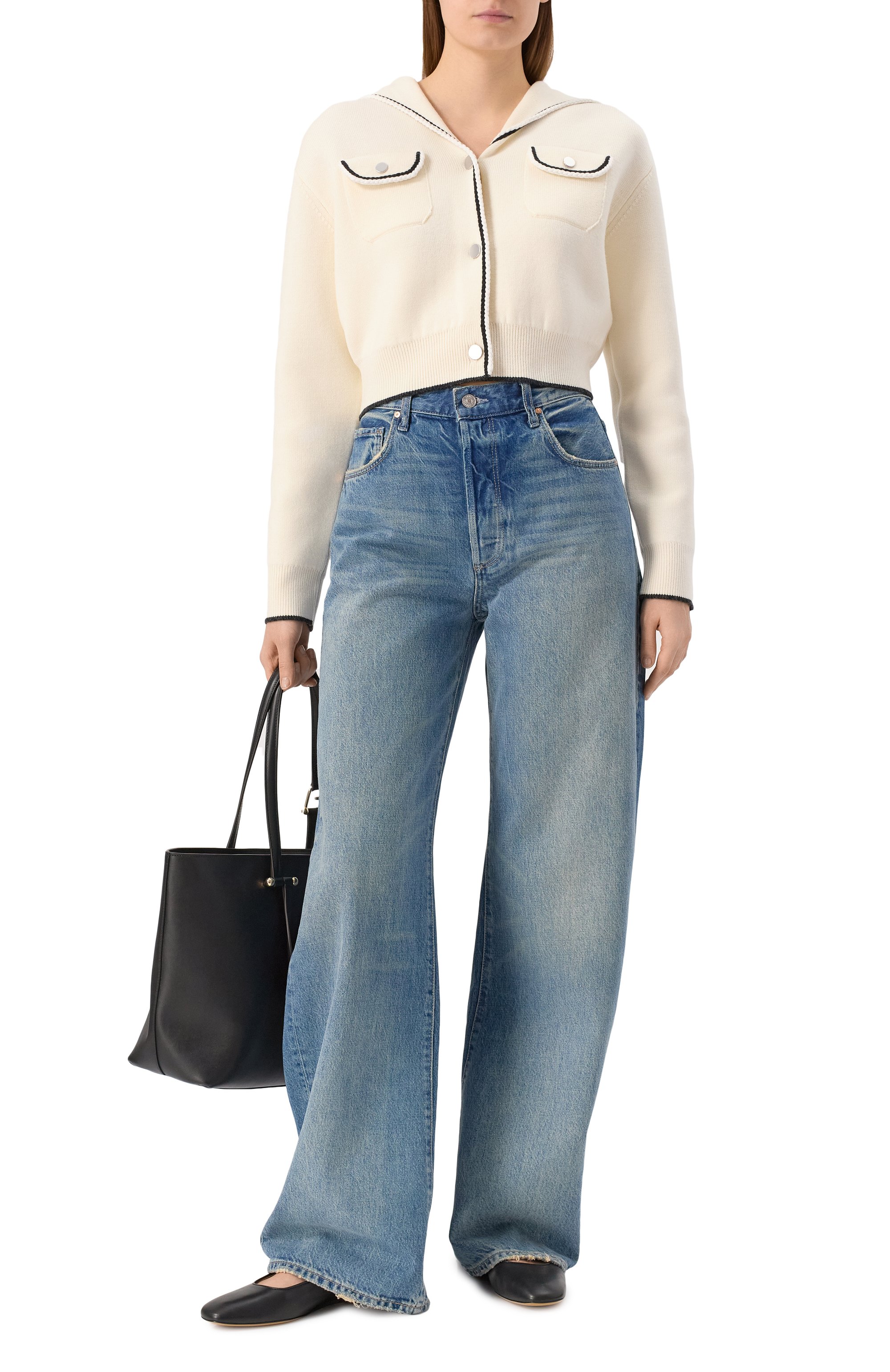 Шерстяной кардиган THEORY кремового цвета по цене 68100 руб., арт. 01111759, фото 2 Шерстяной кардиган THEORY, арт. 01111759, фото 2