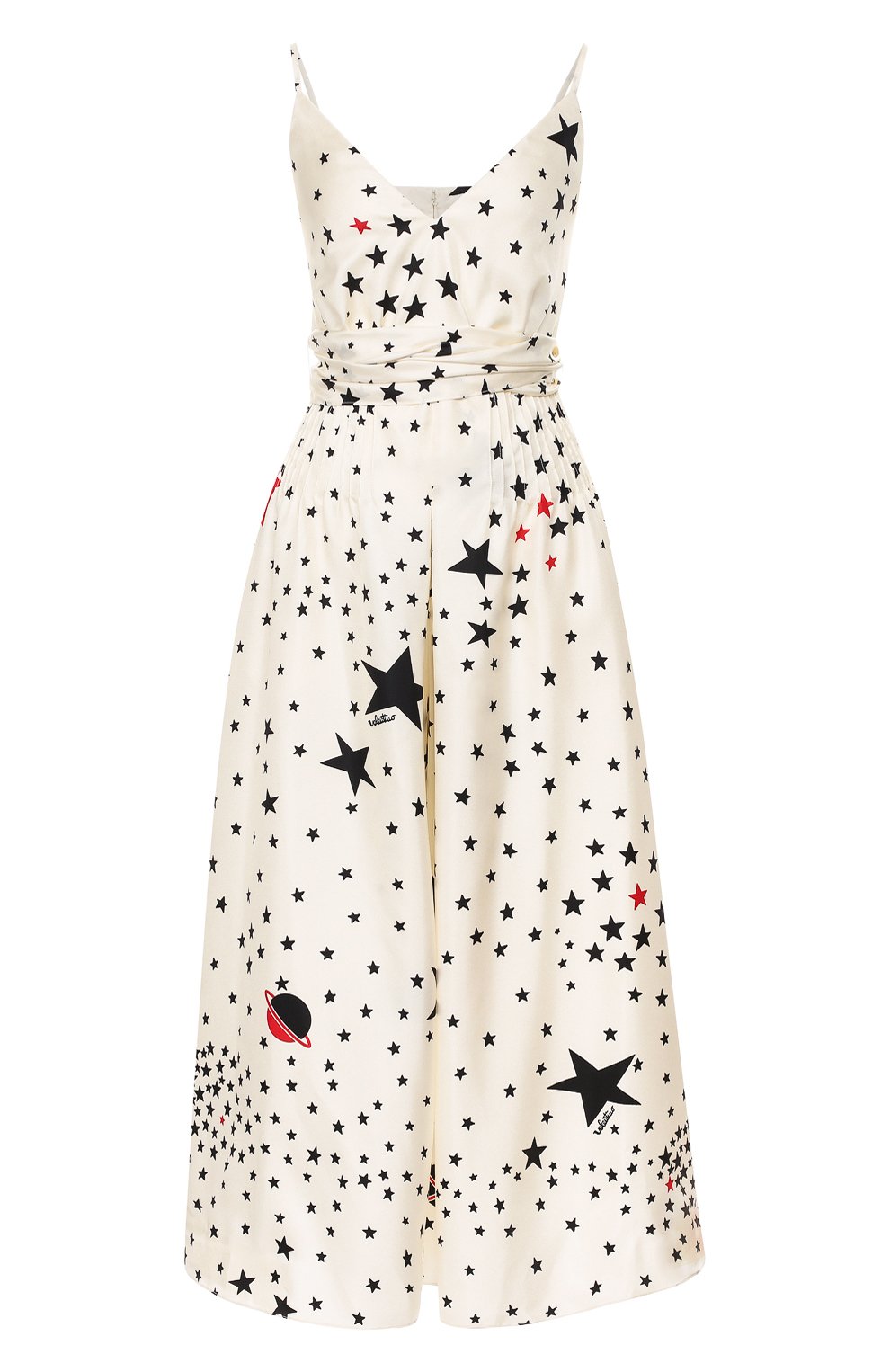 Шелковый комбинезон VALENTINO бежевого цвета по цене 326000 руб., арт. TB3VE17554Y, фото 1 Шелковый комбинезон VALENTINO, арт. TB3VE17554Y, фото 1