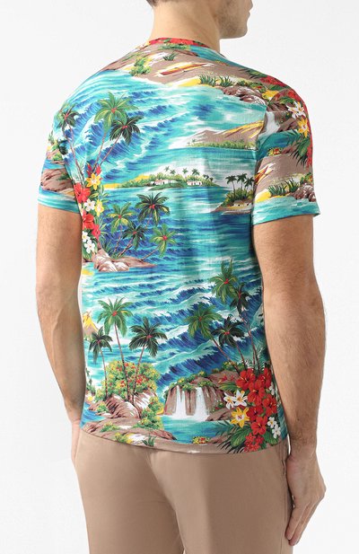 Хлопковая футболка  POLO RALPH LAUREN, арт. 710740899, фото 4