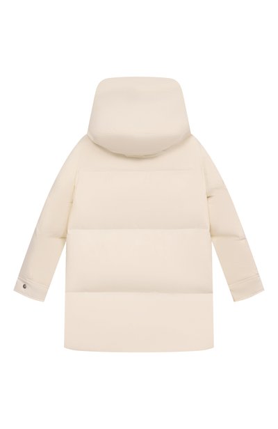 Пуховая парка YVES SALOMON ENFANT кремового цвета по цене 83100 руб., арт. 25WEM912XXD0XW/6A, фото 2 Пуховая парка YVES SALOMON ENFANT, арт. 25WEM912XXD0XW/6A, фото 2