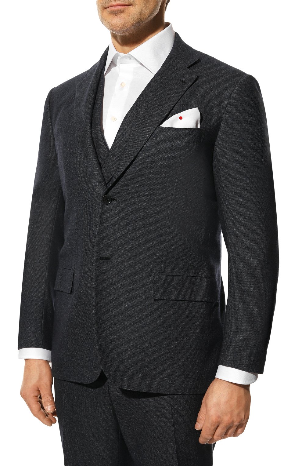 Костюм-тройка из шерсти и шелка KITON, арт. UAGL81/Z96, фото 2