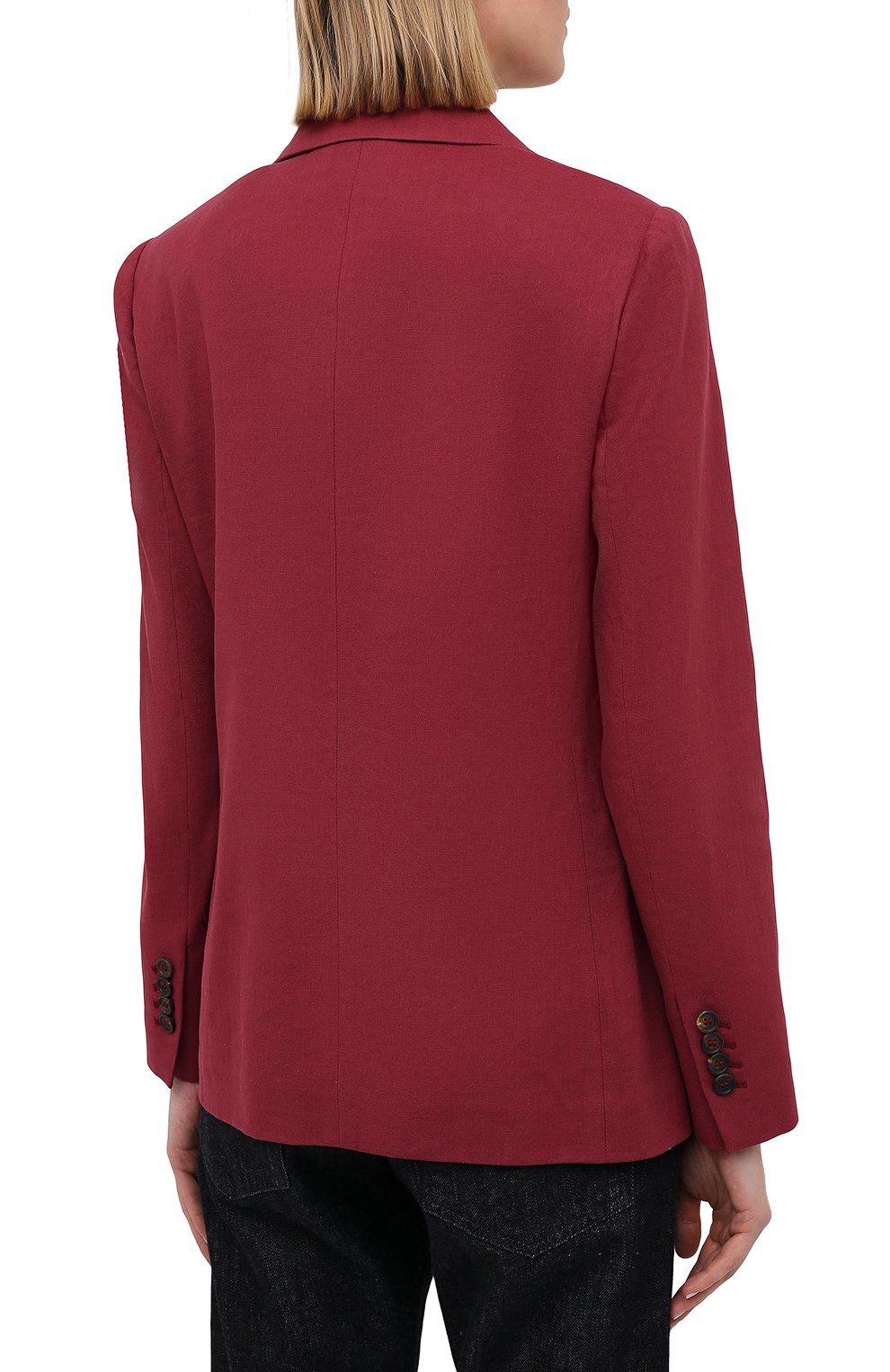 Жакет изо льна и хлопка BRUNELLO CUCINELLI, арт. MF5918924, фото 4