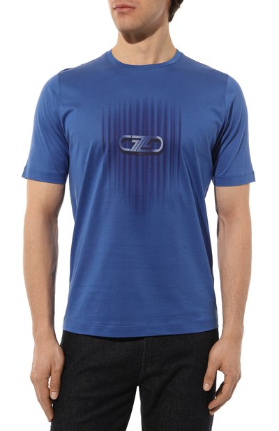 Хлопковая футболка ZILLI, арт. MBZ-NT550-VERT1/MC01, фото 3