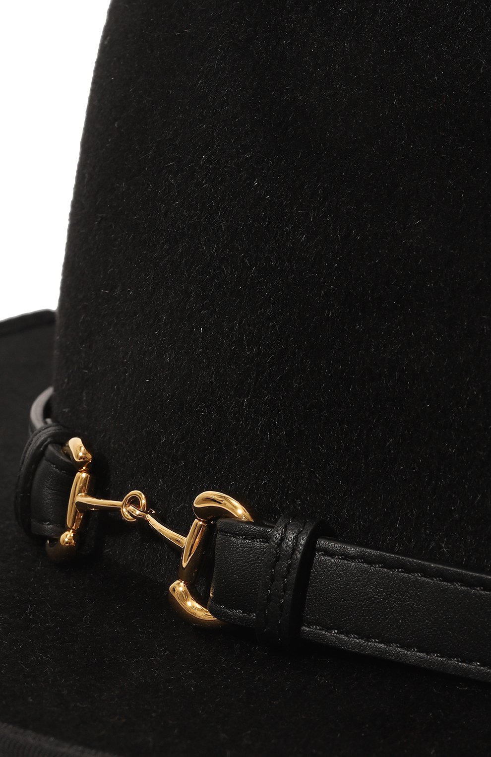 Фетровая шляпа GUCCI черного цвета по цене 77300 руб., арт. 643318 4HABK, фото 4 Фетровая шляпа GUCCI, арт. 643318 4HABK, фото 4