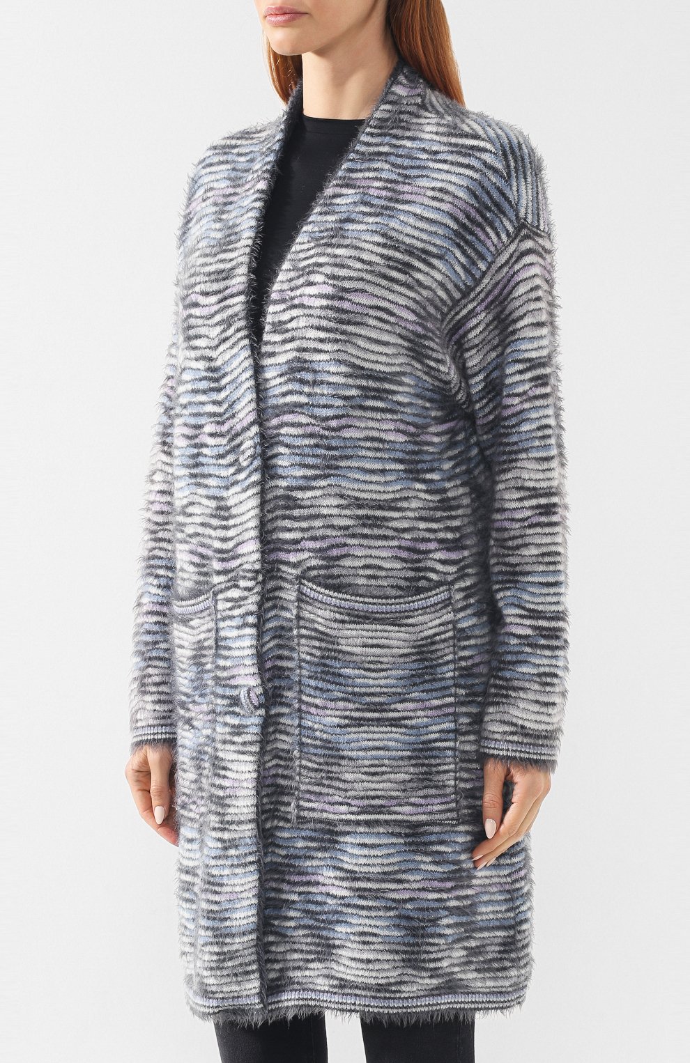 Кардиган EMPORIO ARMANI разноцветного цвета по цене 107500 руб., арт. 6G2MTX/2M30Z, фото 3 Кардиган EMPORIO ARMANI, арт. 6G2MTX/2M30Z, фото 3