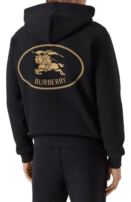 Хлопковая толстовка Burberry 8112808 Чёрный  8112808 Фото 4