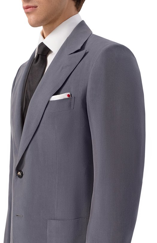 Костюм из лиоцелла и вискозы Kiton UA862H08003 Серый  UA862H08003 Фото 6