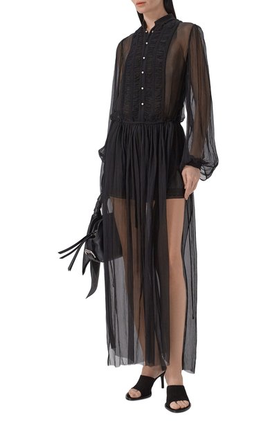 Женские шелковые шорты ANN DEMEULEMEESTER, арт. B0013990/FA731