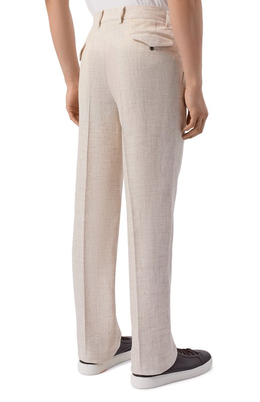 Брюки из хлопка и льна MVST M26.CSM.T414/665-C0/LINEN Бежевый  M26.CSM.T414/665-C0/LINEN Фото 4