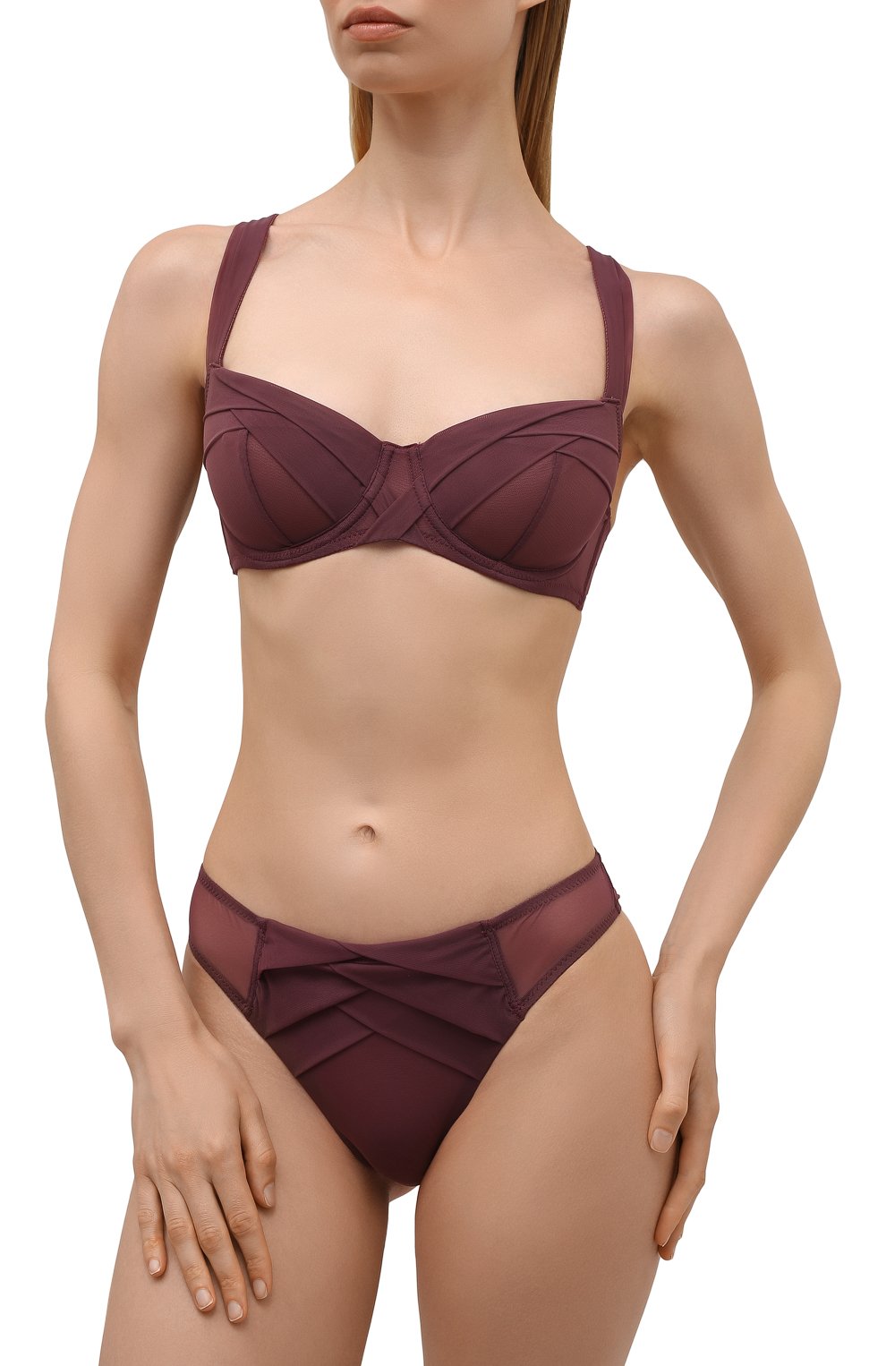 Трусы-слипы CHANTAL THOMASS коричневого цвета по цене 6710 руб., арт. T00430, фото 2 Трусы-слипы CHANTAL THOMASS, арт. T00430, фото 2