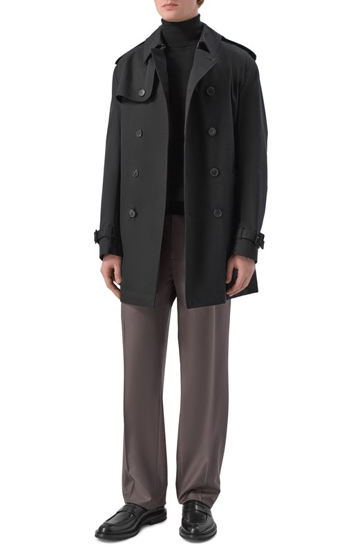 Тренч из хлопка и шелка MVST M26.2PM.0021/F082 Чёрный  M26.2PM.0021/F082 Фото 2