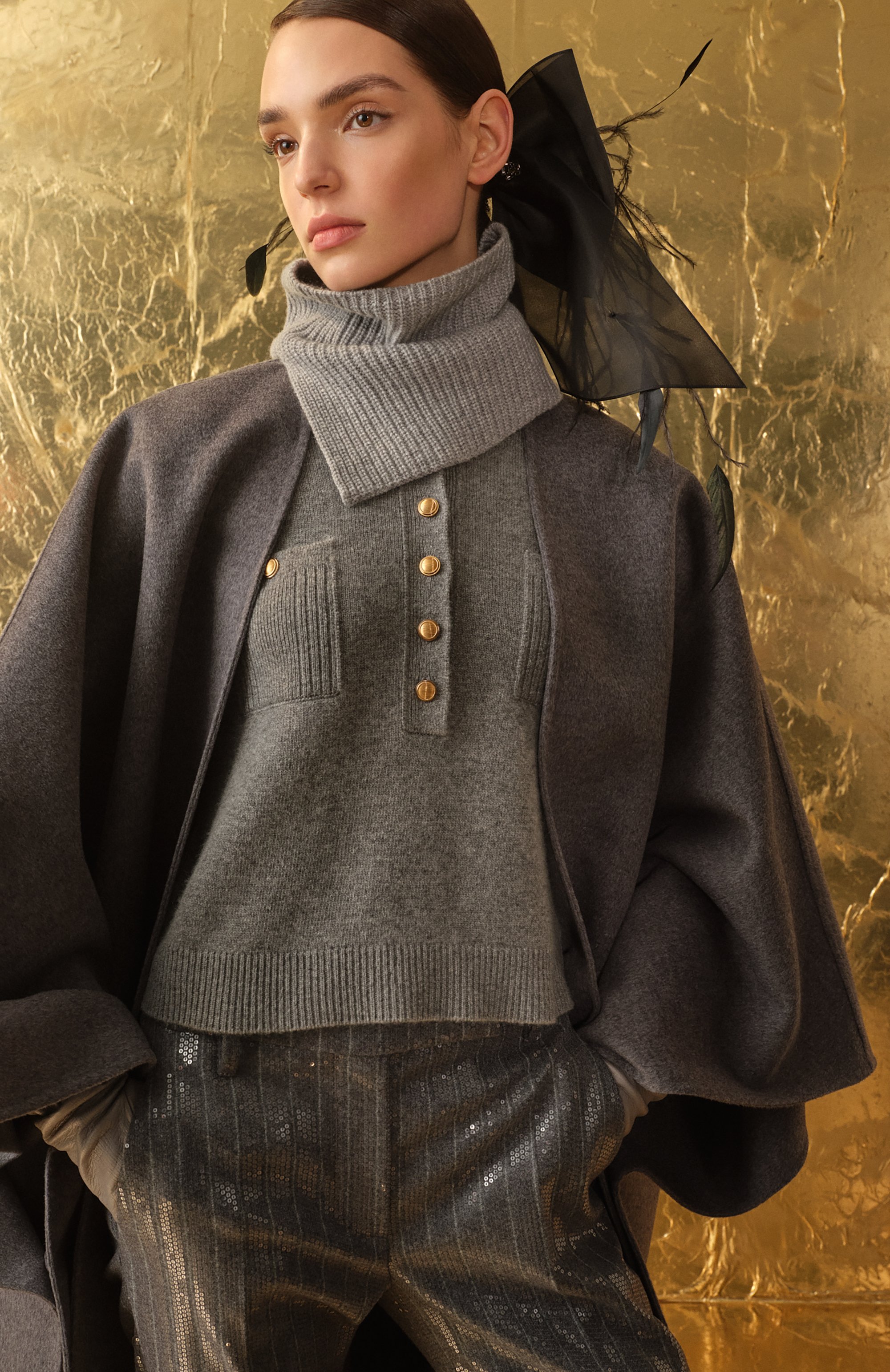 Кашемировый воротник KITON, арт. D58773K0521F11, фото 7