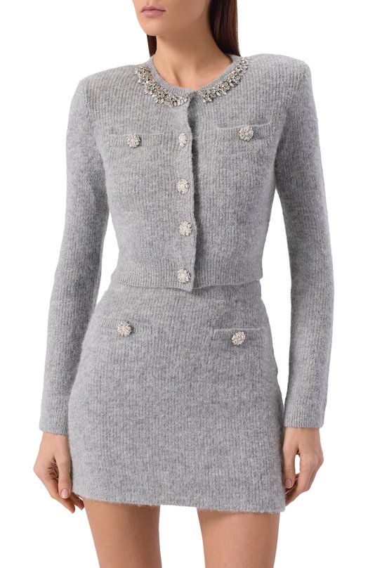 Кардиган self-portrait RS26123CBGR Серый  RS26123CBGR Фото 3