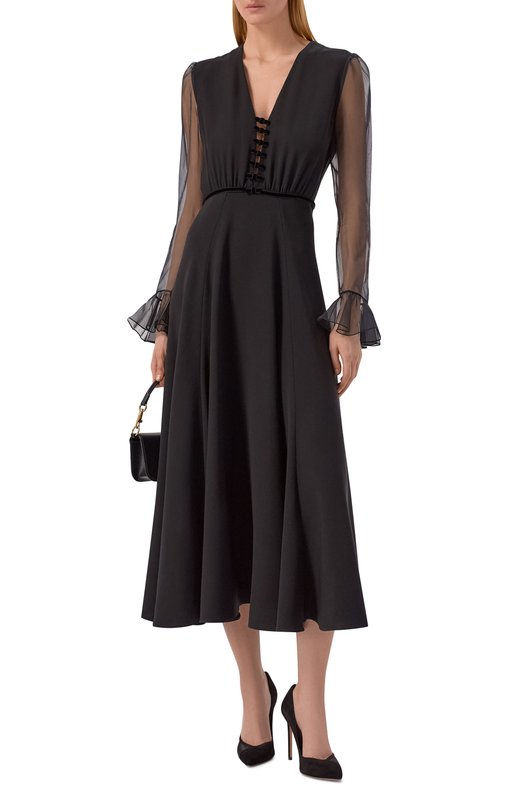 Комбинированные туфли Studio 105 Aquazzura SD0HIGP0-SFE-000 Чёрный  SD0HIGP0-SFE-000 Фото 3