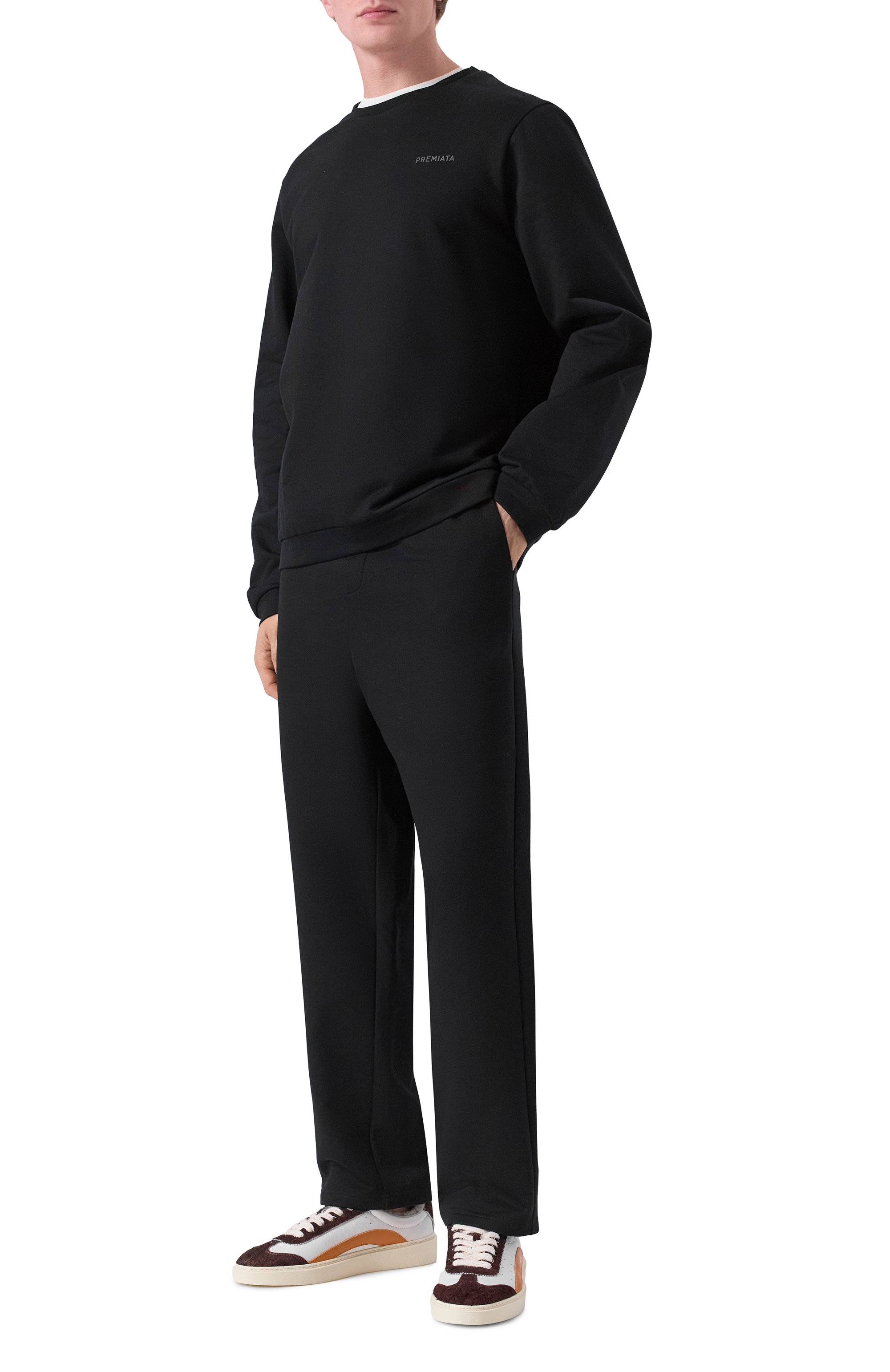 Хлопковые брюки PREMIATA черного цвета по цене 31500 руб., арт. PA1035/FELPA, фото 2 Хлопковые брюки PREMIATA, арт. PA1035/FELPA, фото 2