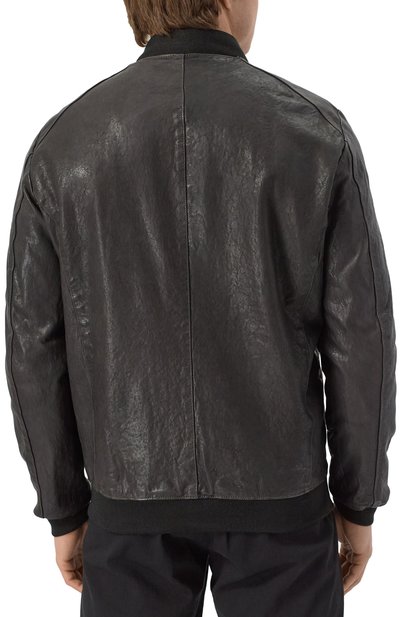 Кожаный бомбер NEVER ENOUGH, арт. MJL057, фото 4