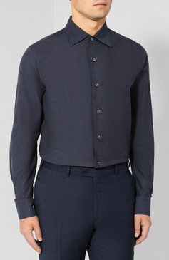 Хлопковая сорочка с воротником кент BRIONI, арт. SCAE0L/040Q6, фото 1