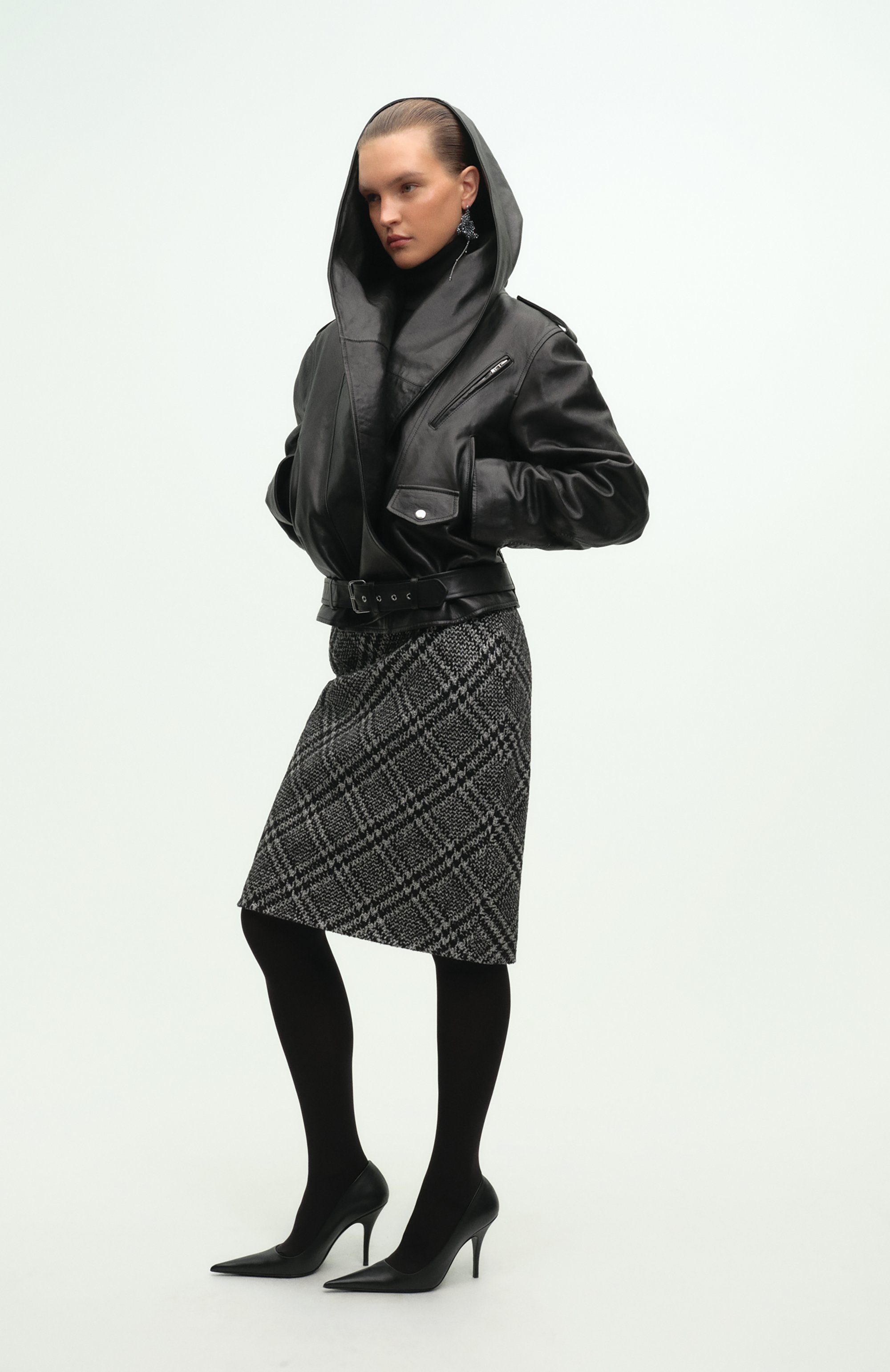 Кожаная куртка ALAIA, арт. AA9V0428L008A, фото 6