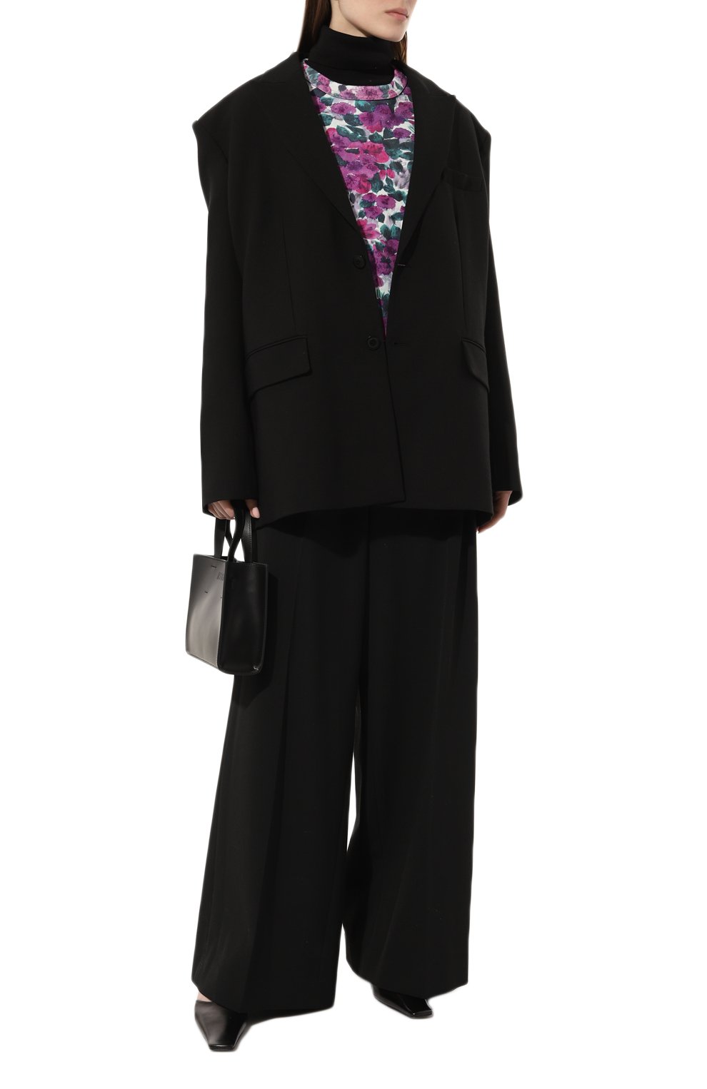 Хлопковый свитшот DRIES VAN NOTEN фуксия цвета по цене 47150 руб., арт. 231-011124-6632, фото 2 Хлопковый свитшот DRIES VAN NOTEN, арт. 231-011124-6632, фото 2