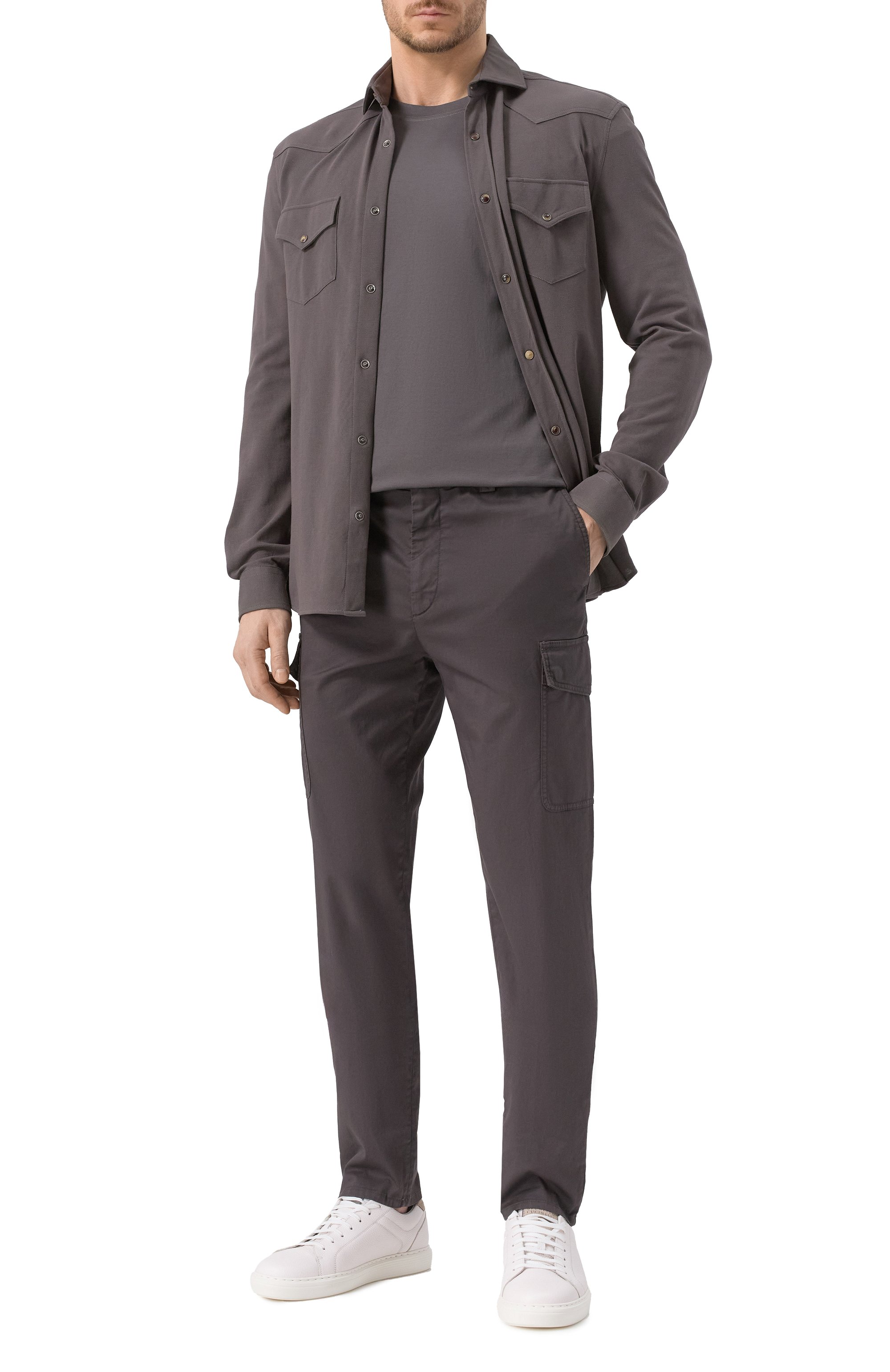 Хлопковая футболка BRUNELLO CUCINELLI, арт. M0B131308, фото 2