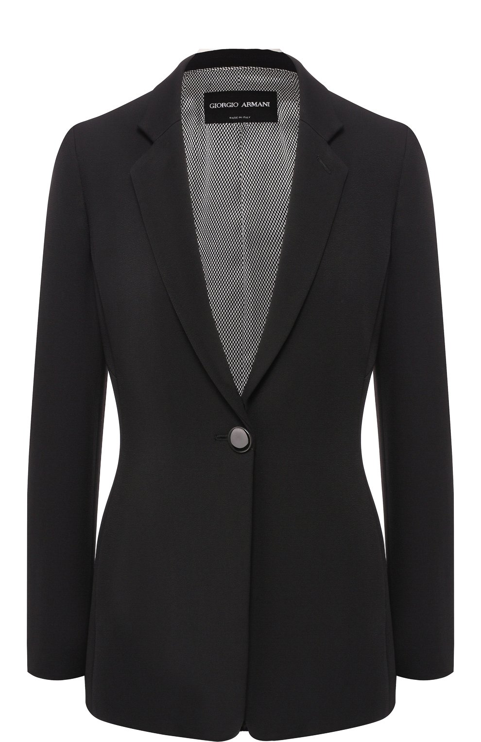 Приталенный однотонный жакет на одной пуговице GIORGIO ARMANI, арт. 8WHGG01R/T00A6, фото 1