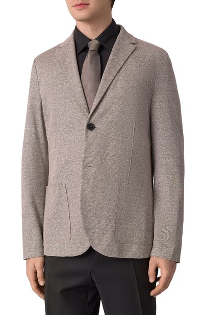 Пиджак изо льна и хлопка HARRIS WHARF LONDON, арт. C8P22PGH, фото 3