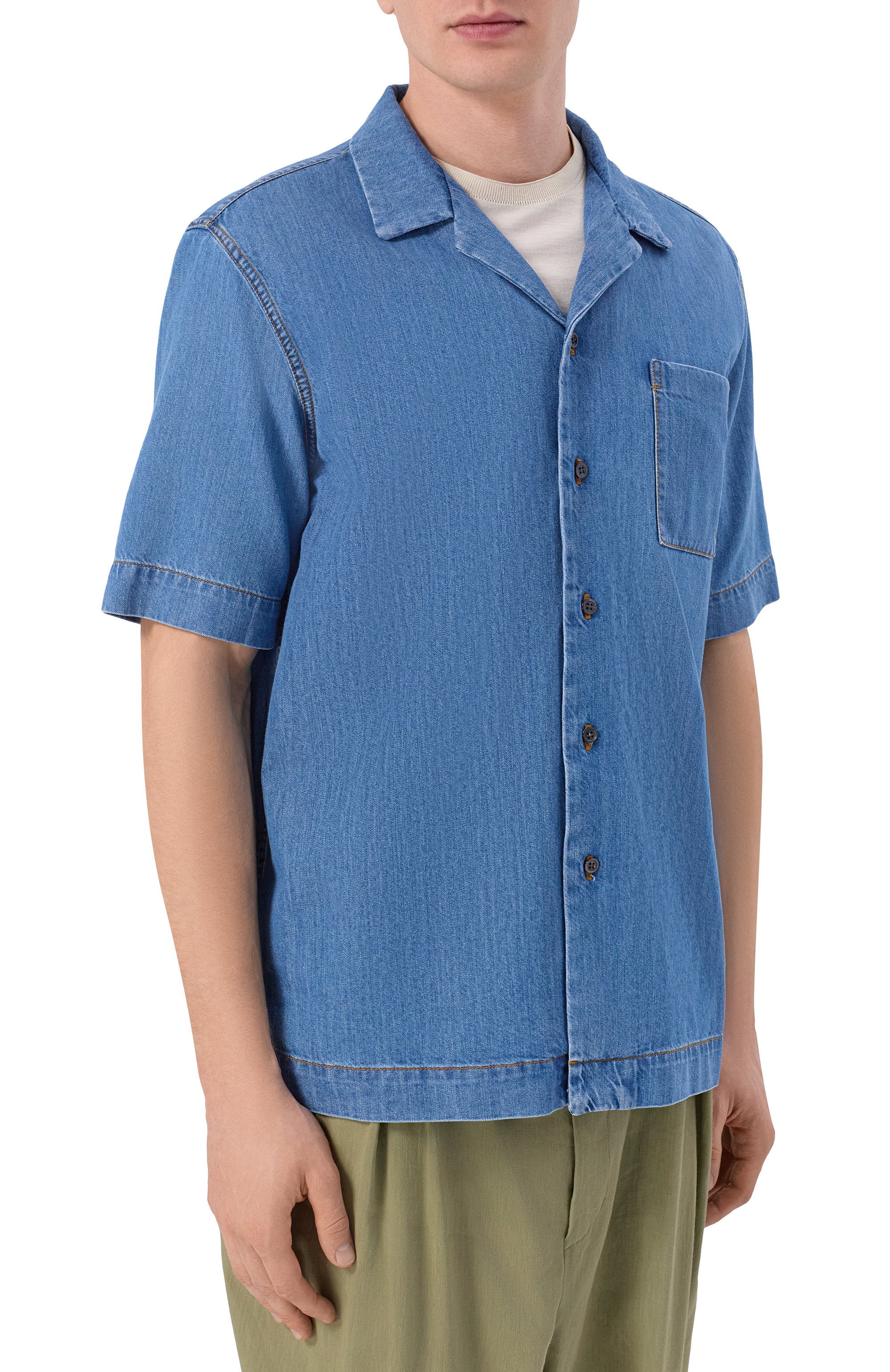 Джинсовая рубашка DRIES VAN NOTEN, арт. 020743/3386, фото 3