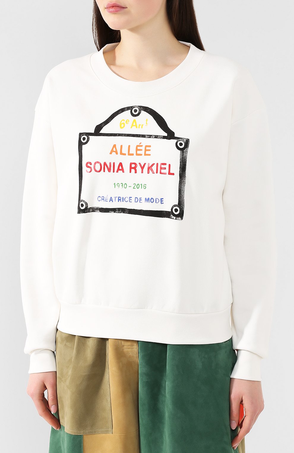 Хлопковый пуловер SONIA RYKIEL белого цвета по цене 15550 руб., арт. 12512064-PE, фото 3 Хлопковый пуловер SONIA RYKIEL, арт. 12512064-PE, фото 3