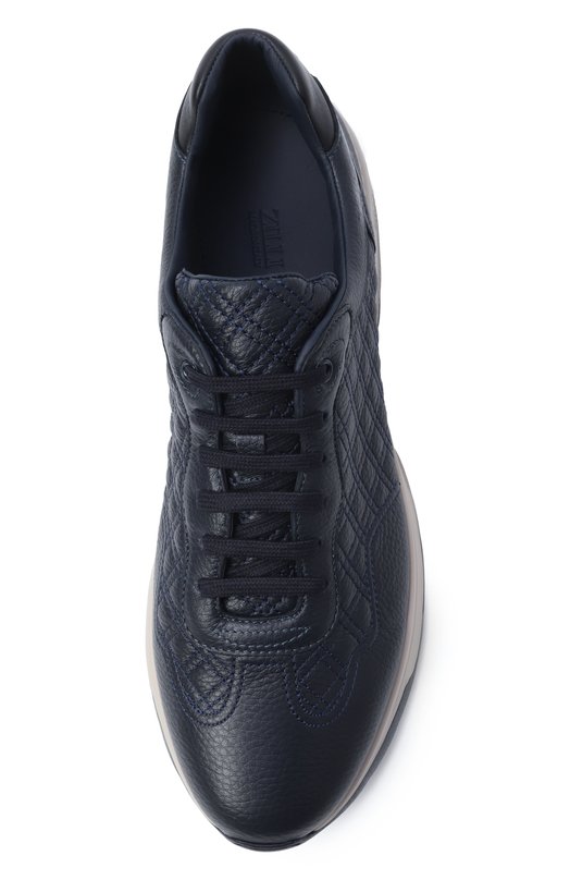 Кожаные кроссовки Zilli H0253AM1956VZEV07 Синий  H0253AM1956VZEV07 Фото 6