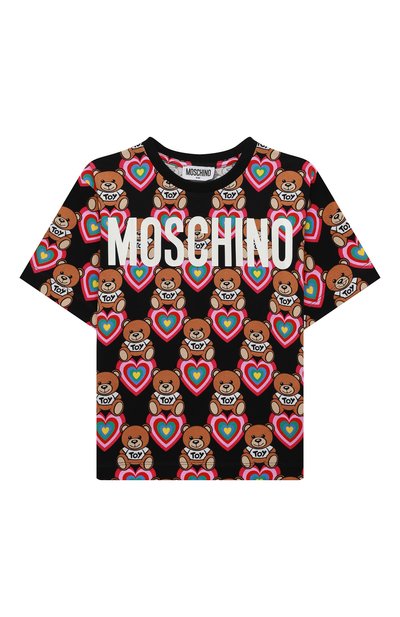 Хлопковая футболка MOSCHINO, арт. HKM02T/LBBA8/4A-8A, фото 1