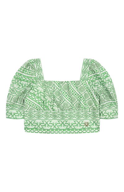 Хлопковый топ ELIE SAAB JUNIOR, арт. EFTP029/TS1103