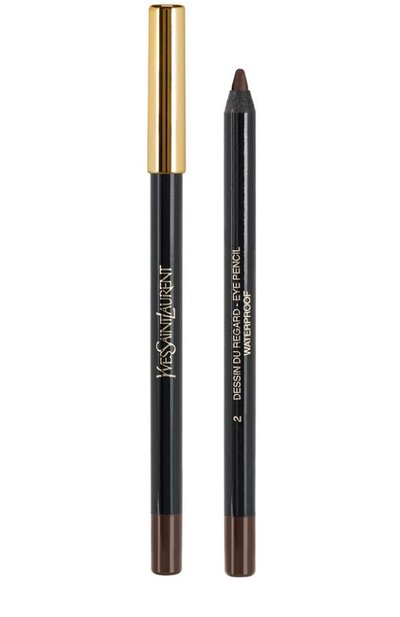 Женский crayon yeux карандаш для глаз водостойкий 02 patent leather YSL, арт. 3365440650336