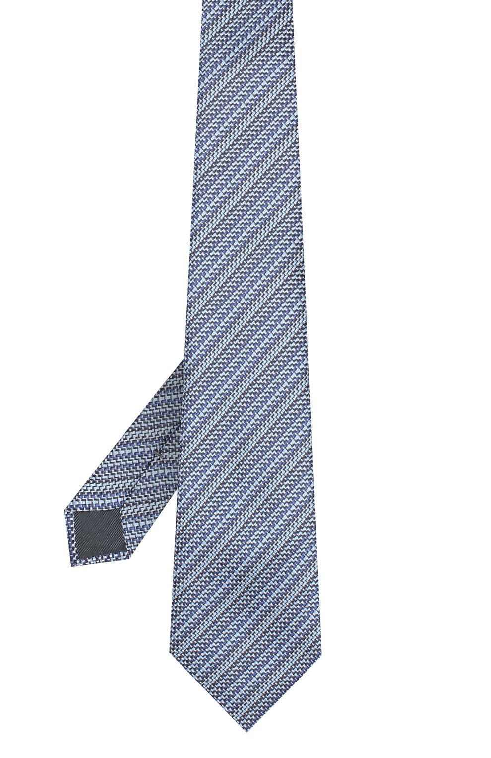 Шелковый галстук ZEGNA синего цвета по цене 18950 руб., арт. Z7D80/1UM, фото 2 Шелковый галстук ZEGNA, арт. Z7D80/1UM, фото 2