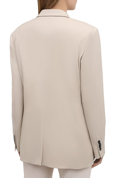 Шерстяной жакет STELLA MCCARTNEY светло-бежевого цвета по цене 176500 руб., арт. 601835/SR001, фото 4 Шерстяной жакет STELLA MCCARTNEY, арт. 601835/SR001, фото 4
